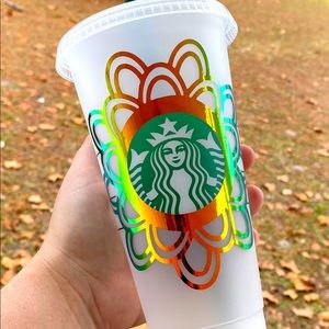 Green Holographic Mandala STARBUCKS REUSABLE CUP